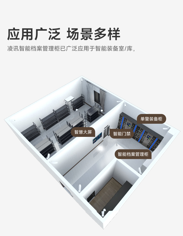 凌讯智能档案管理规应用广泛、场景多样，456亚洲电影网在线播放 凌讯智能档案文件管理柜已广泛应用于各类型装备库/室。